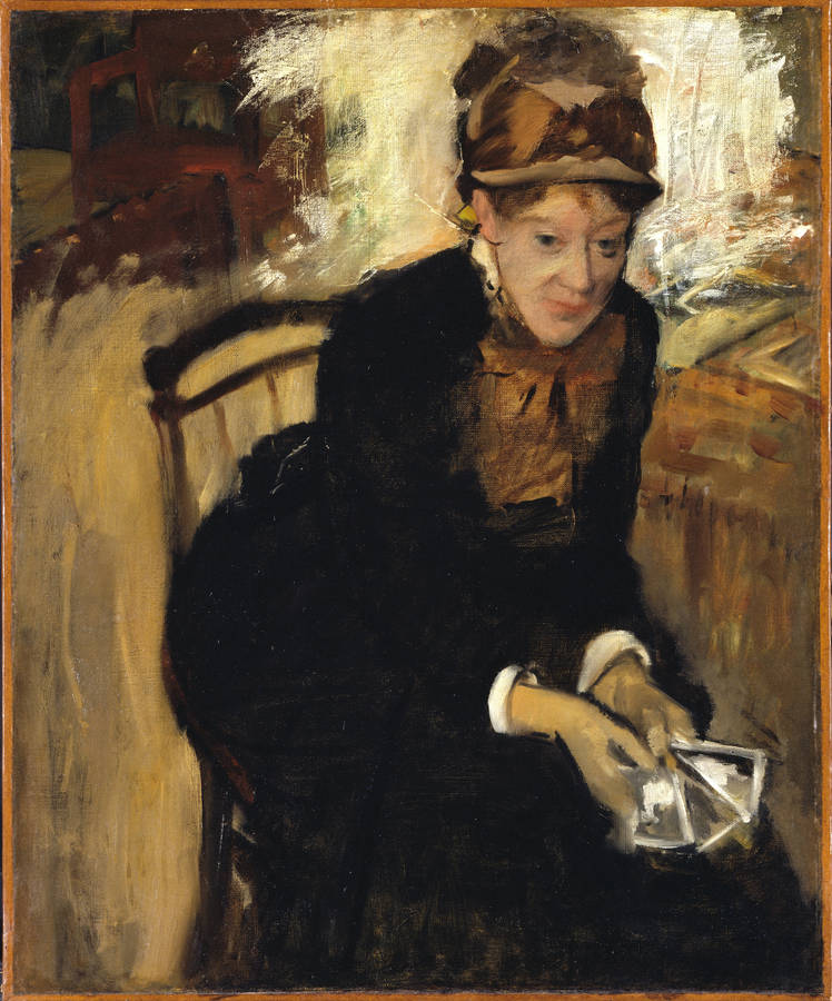 Edgar Degas Portrait Of Mary Casatt Wallpaper