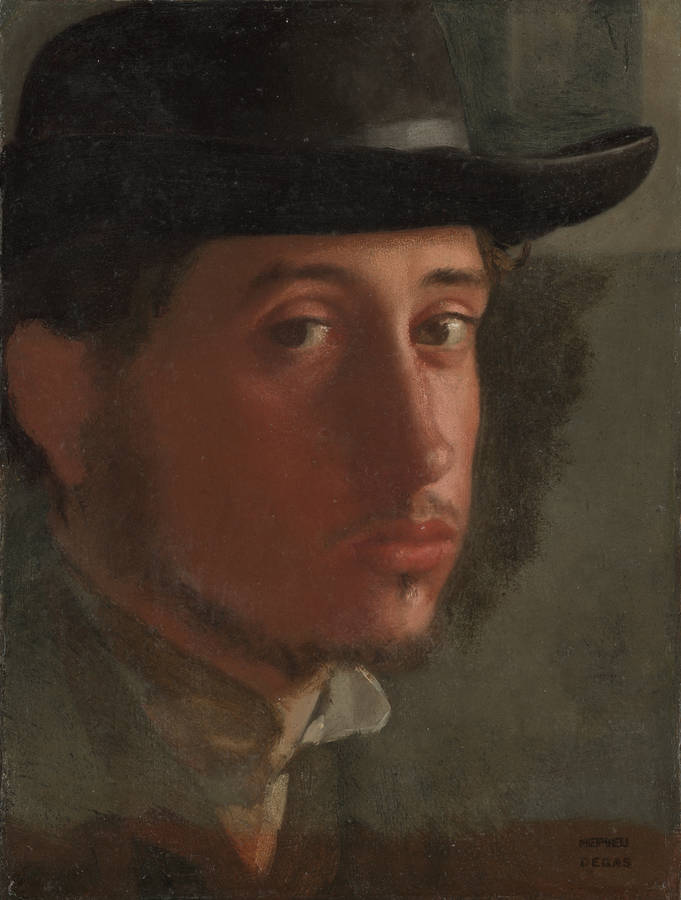 Edgar Degas Self Portrait Wallpaper