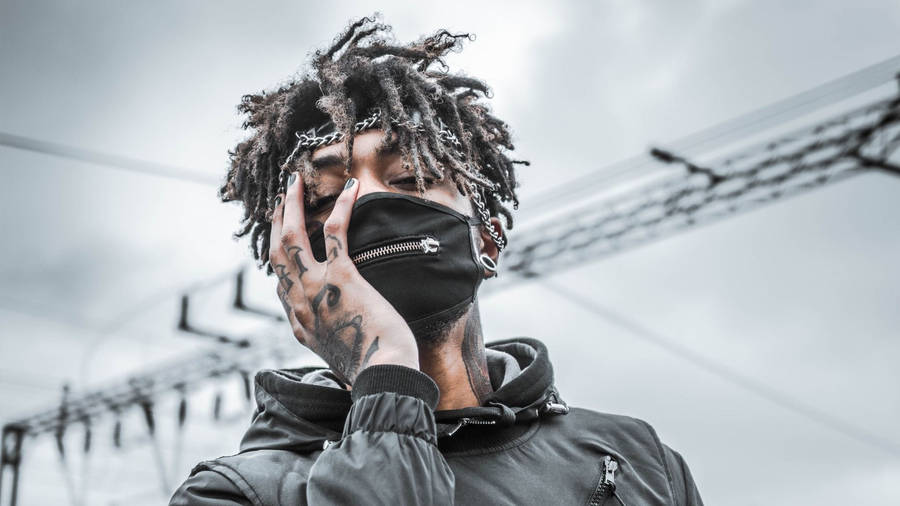 Edgy British Rapper Scarlxrd Wallpaper