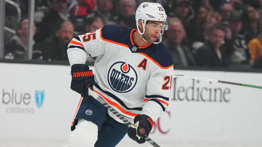 Edmonton Oilers Ice Hockey Defenseman Darnell Nurse 2022 Portrait Wallpaper