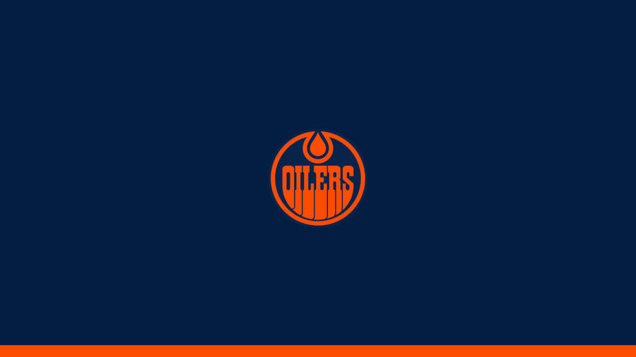 Edmonton Oilers Minimalist Logo Art Wallpaper