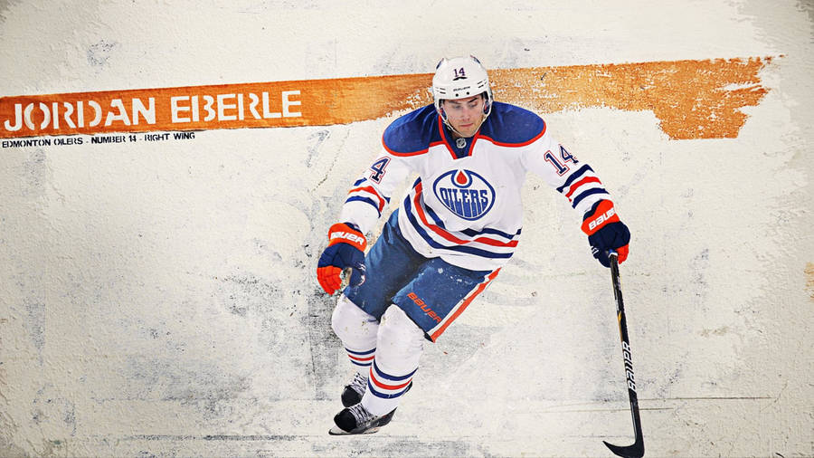 Edmonton Oilers Nhl Right Wing Eberle Wallpaper