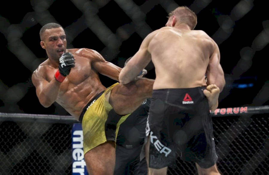 Edson Barboza Kicking Wallpaper