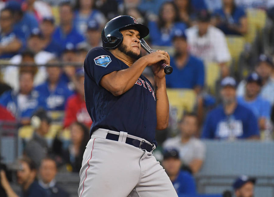 Eduardo Rodriguez With Bat Wallpaper