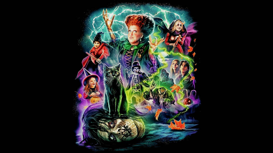 Eerie Hocus Pocus Poster Wallpaper