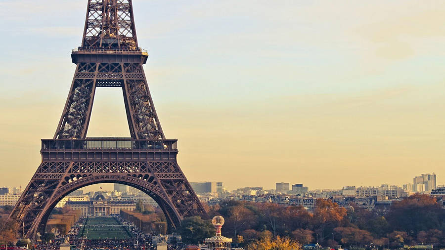 Eiffel Tower In Close-up Shot Wallpaper