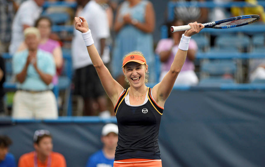 Ekaterina Makarova Exulting In Triumph Wallpaper