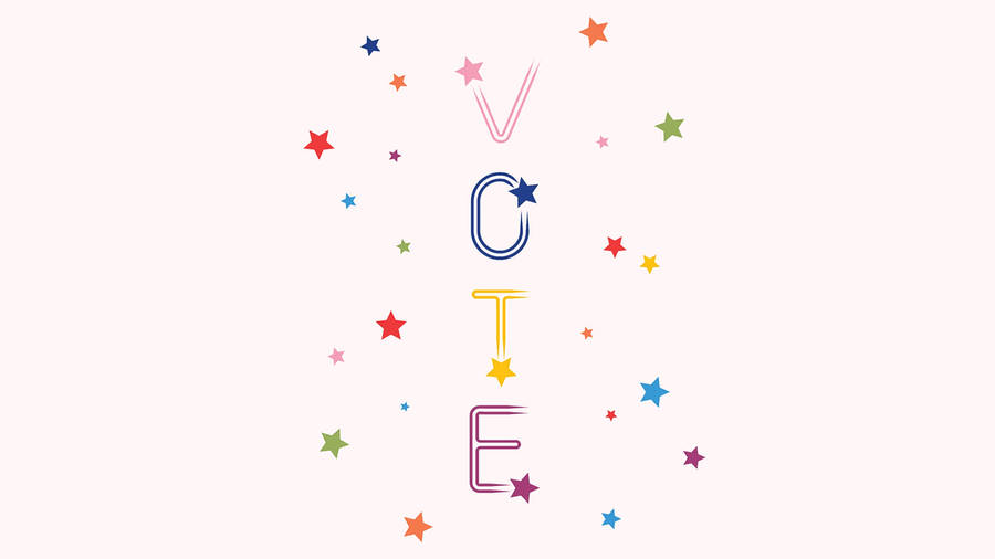 Election Vote With Stars Wallpaper