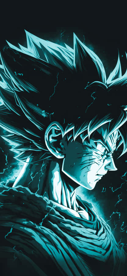 Electric Goku Aura Artwork Wallpaper