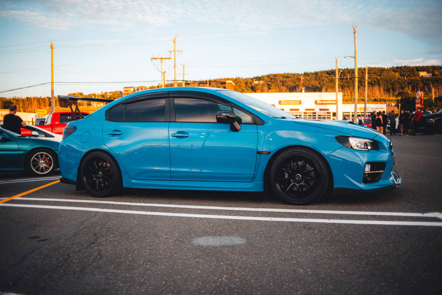 Elegance In Speed - The Subaru Wrx Sti In Its Glory On A Desert Trek 4k Wallpaper