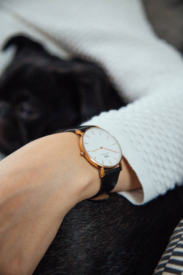 Elegance Personified Through A Close-up Shot Of A Textured Rose Gold Surface. Wallpaper