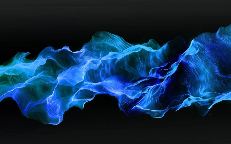 Elegant Blue Fire Wallpaper