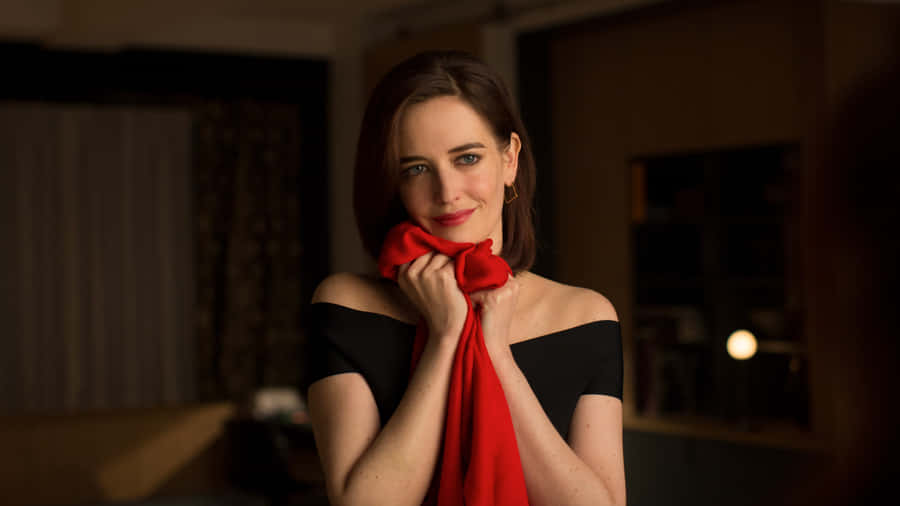 Elegant Eva Green Posing In A Stylish Photoshoot Wallpaper