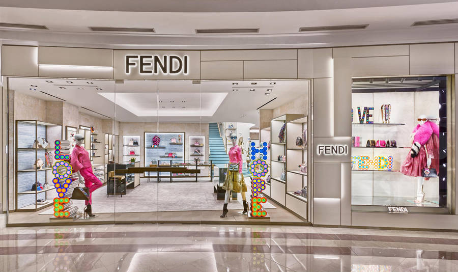 Elegant Fendi Boutique Wallpaper