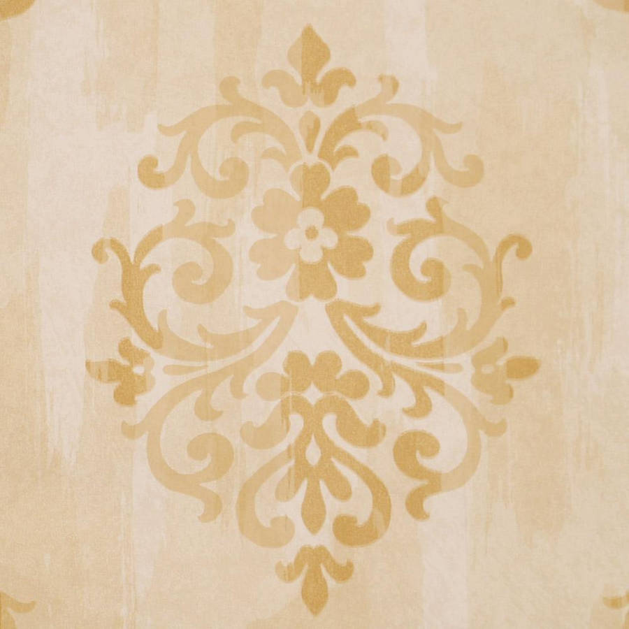 Elegant Floral Cream Wallpaper
