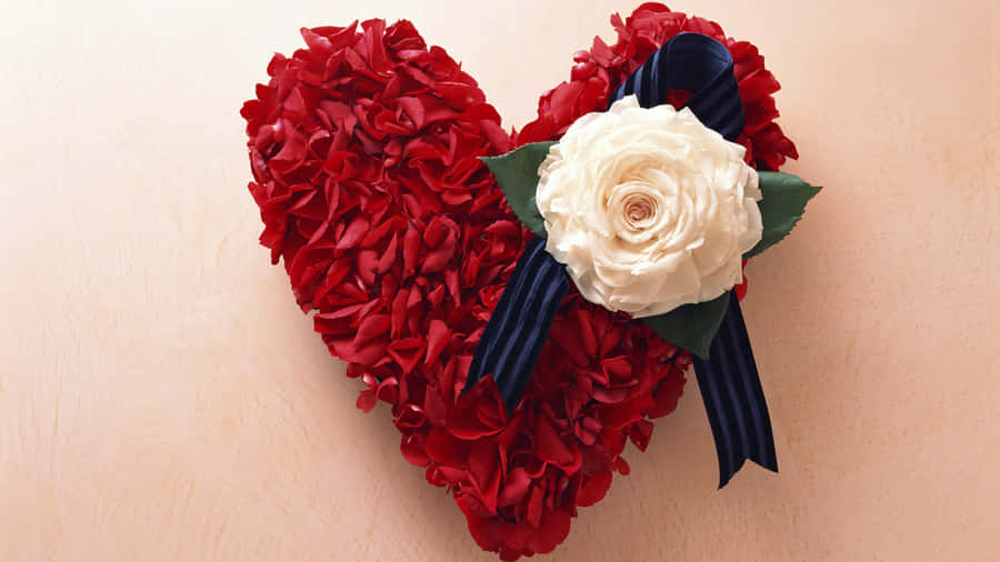 Elegant Heart Rose Arrangement.jpg Wallpaper