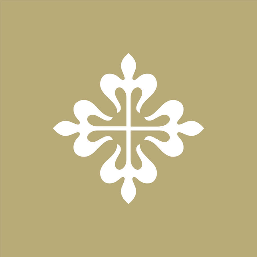 Elegant Patek Philippe Logo With Floral Backdrop Wallpaper