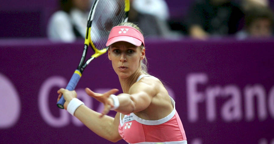 Elena Dementieva Focused Playing Wallpaper