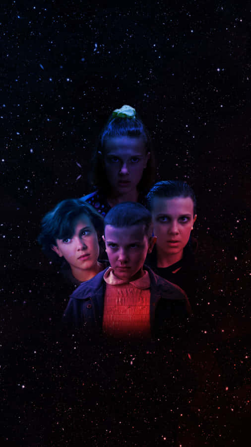 Eleven From Stranger Things: A Portrait Of Power And Mystery Wallpaper