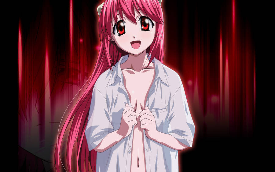 Elfen Lied Cute Lucy Smiling Wallpaper