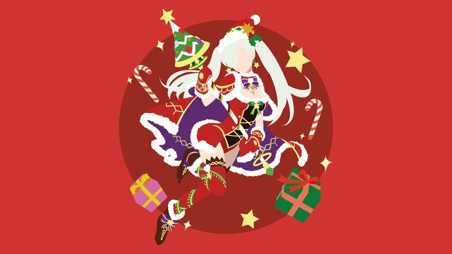 Elizabeth Liones Christmas Costume Wallpaper