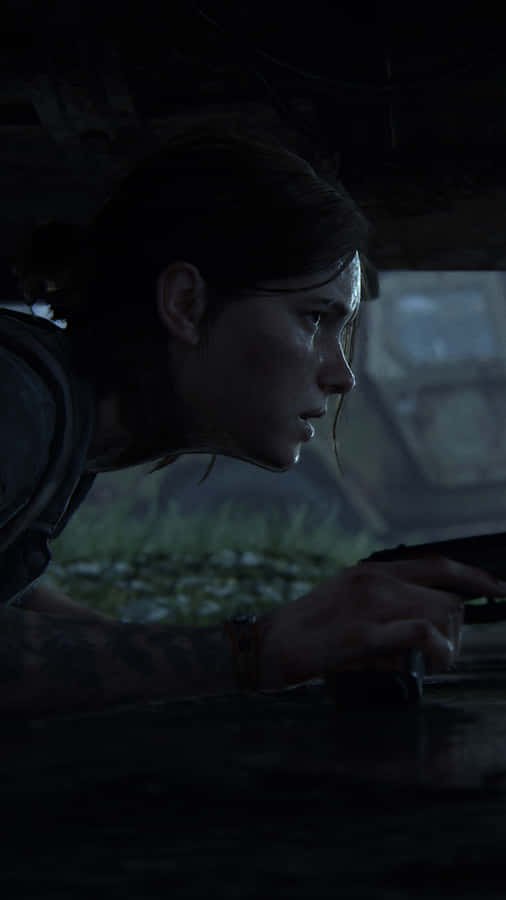 Ellie Stealth Mode The Last Of Us Wallpaper