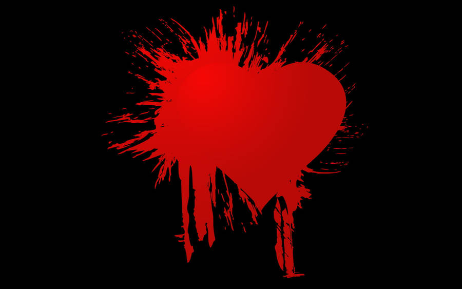 Embodying Heartache - Fractured Heart Illustration Wallpaper