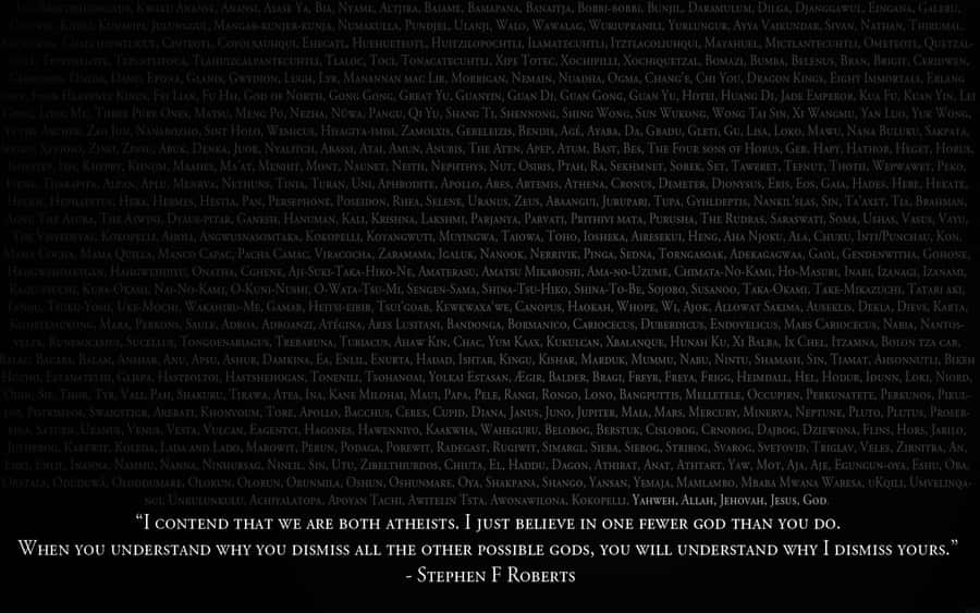 Embrace Atheism Wallpaper