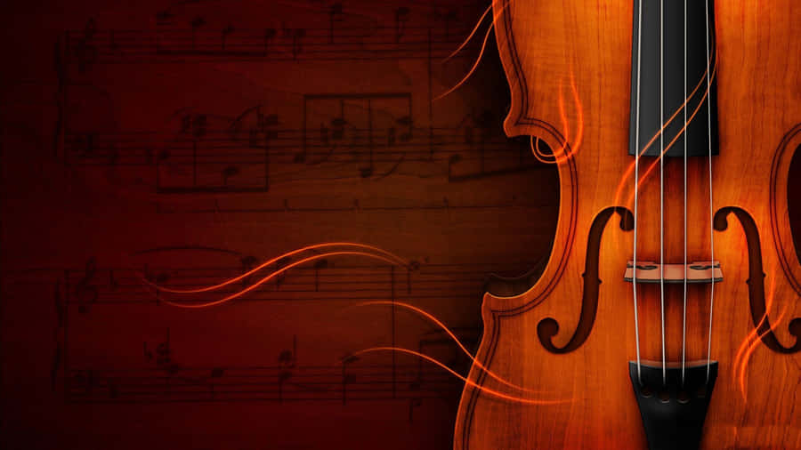 Embrace The Art Of Playing The Violin Wallpaper