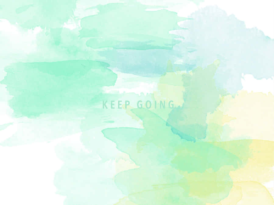 Embrace The Calm - Green Aesthetic Desktop Wallpaper