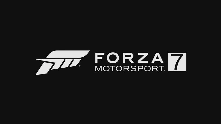 Embracing Speed With Forza Motorsport 7 Logo Wallpaper
