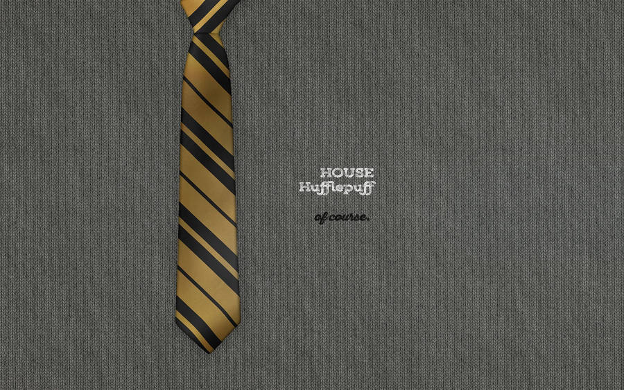 Embroidered House Hufflepuff Wallpaper