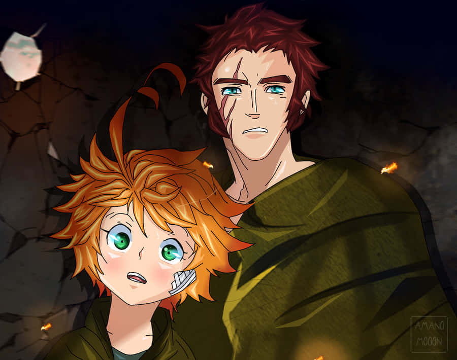 Emma From 'the Promised Neverland' Spreads Hope And Determination. Wallpaper