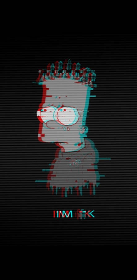 Emo Bart Simpson Glitch Pfp Wallpaper