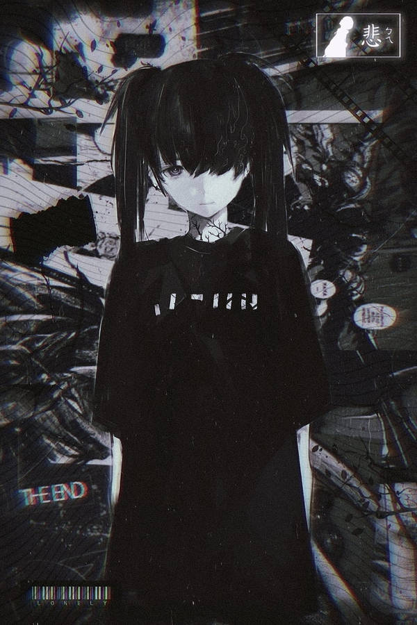 Emo Edgy Anime Girl Wallpaper