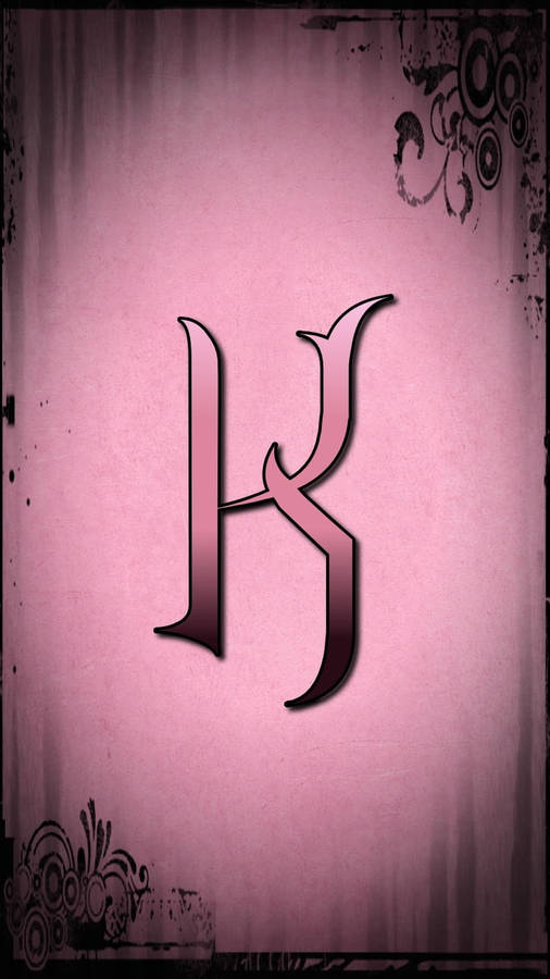 Emo Pink K Alphabet Wallpaper