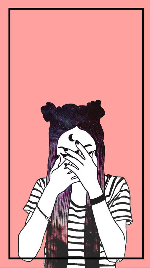 Emo Rockstar Sad Girl Wallpaper