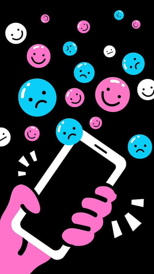 Emoticon Explosion Mobile Wallpaper