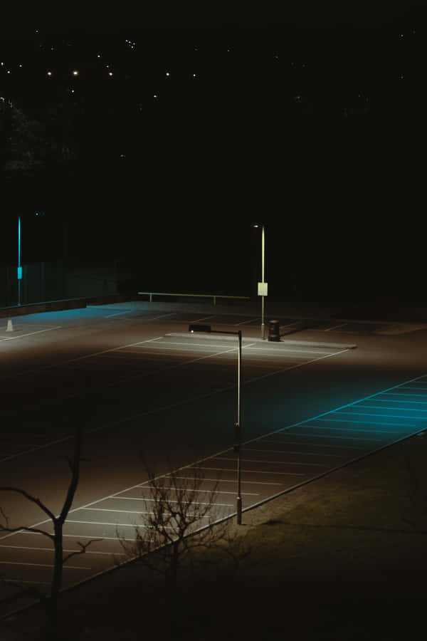 Empty Parking Lot Wallpaper