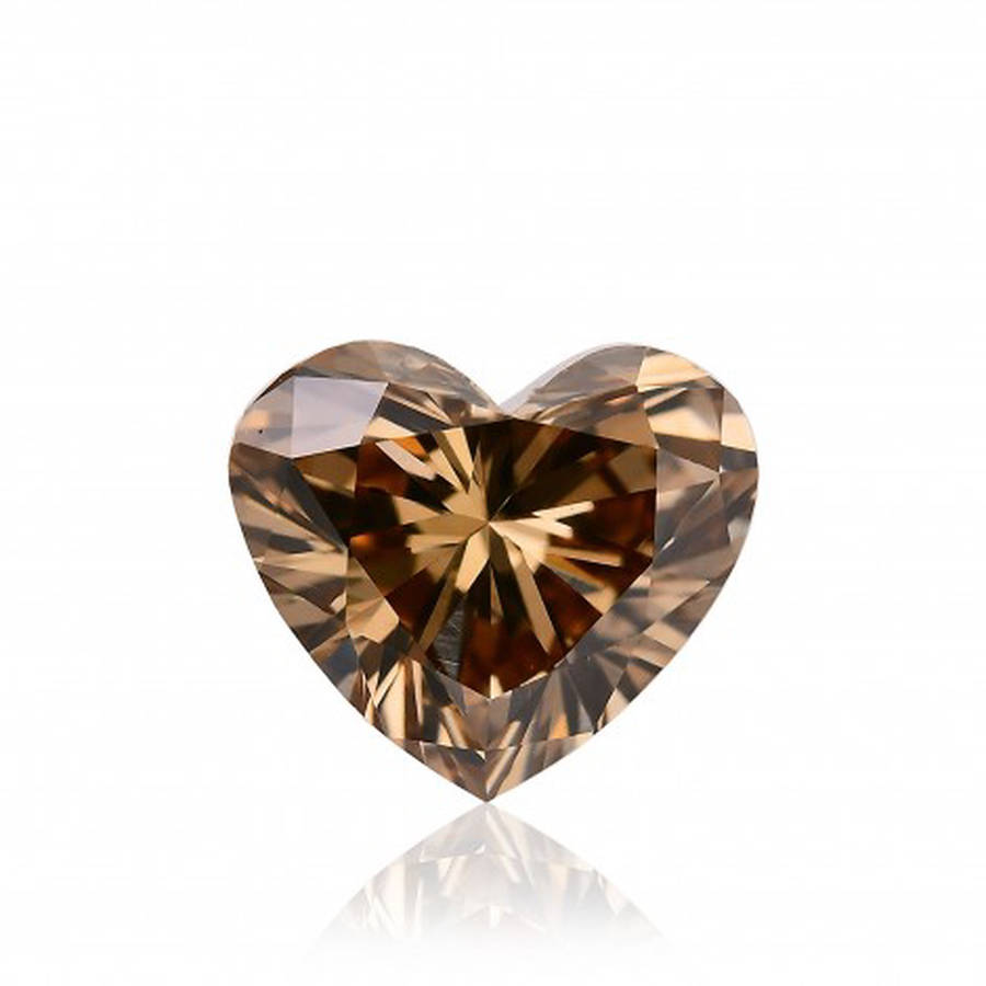 Enchanting Brown Heart Gem Wallpaper