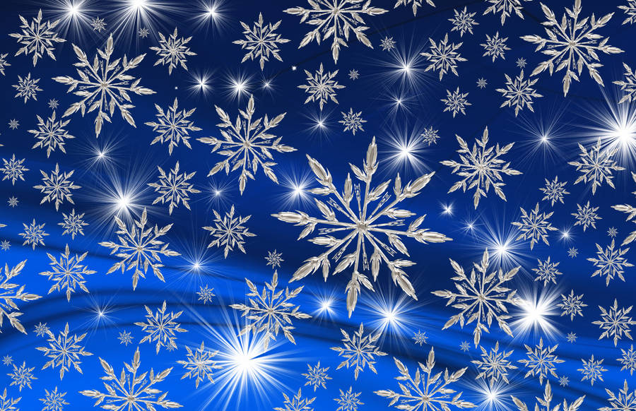 Enchanting Christmas Snowflakes Wallpaper