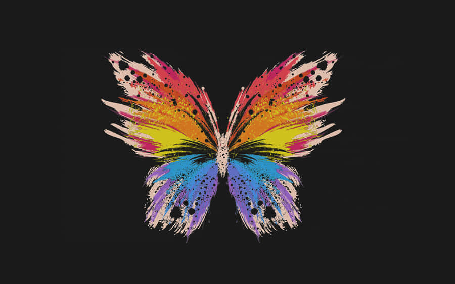 Enchanting Dark Butterfly On A Mystical Night Wallpaper