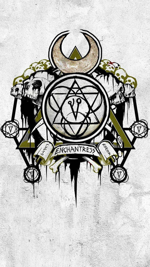 Enchantress Stylized Logo Art Wallpaper