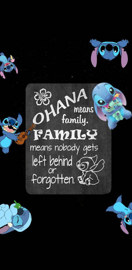 Endearing Quote Stitch Phone Wallpaper