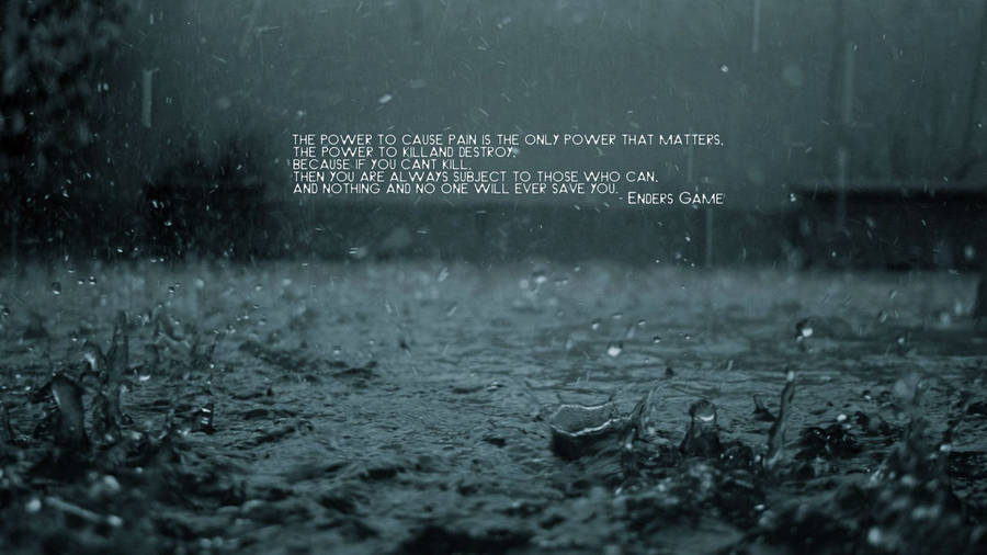 Ender's Game Pain Quote Wallpaper