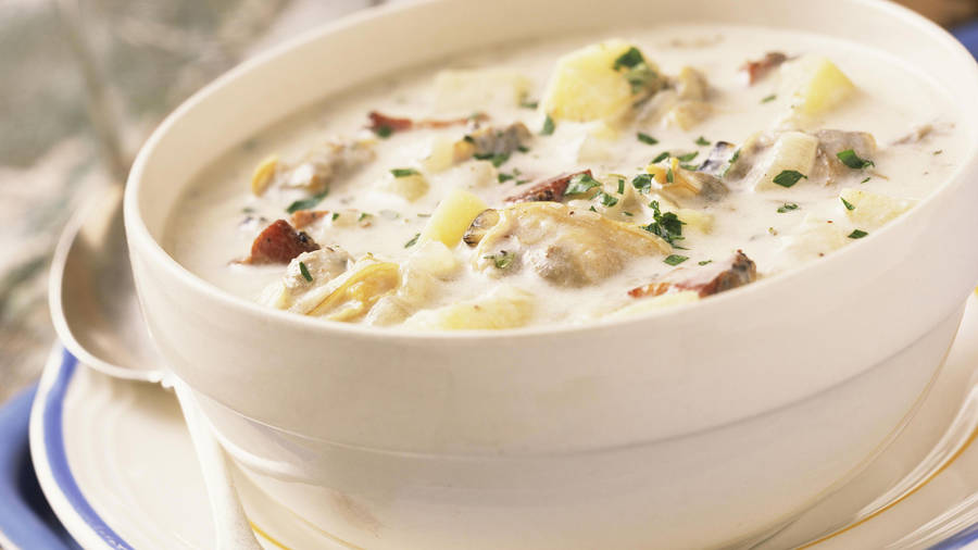 England Clam Chowder Wallpaper