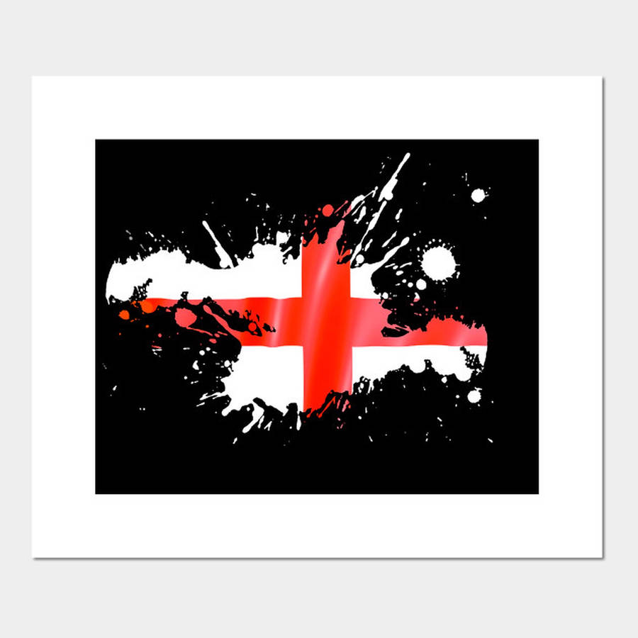 England Flag Painting Wallpaper