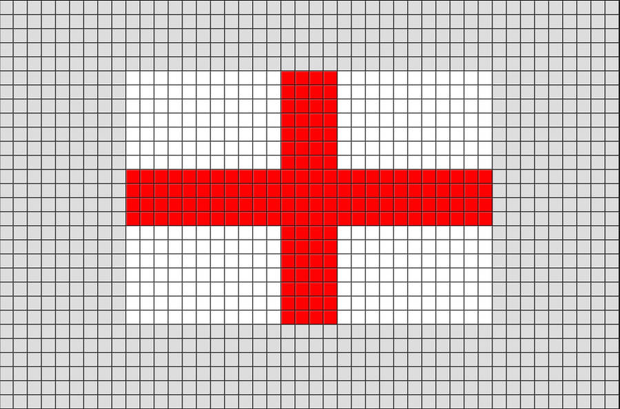 England Flag Pixel Art Wallpaper