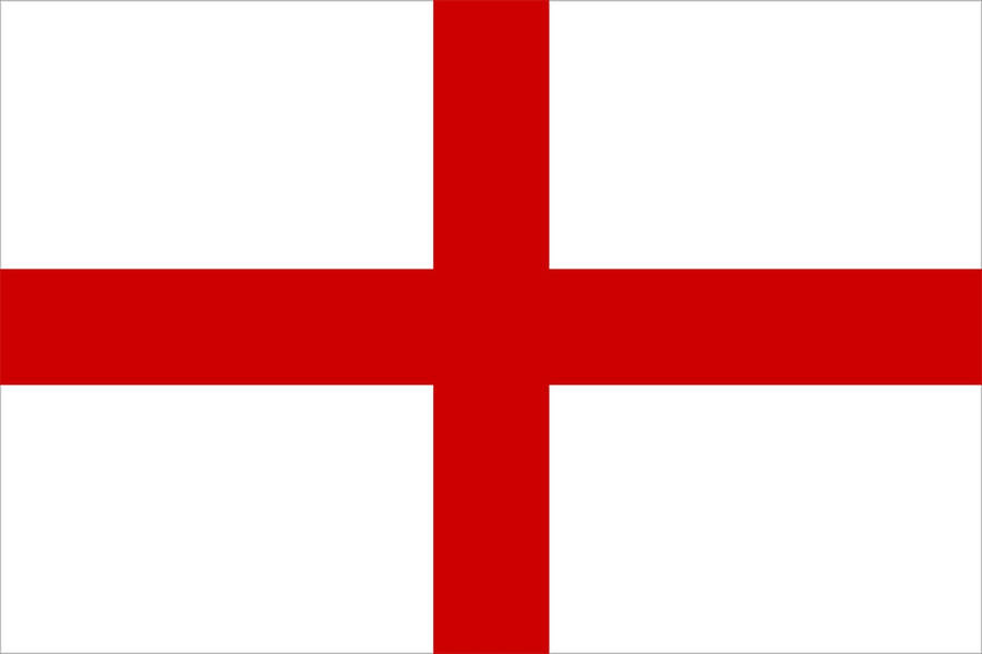 England Red And White Flag Wallpaper