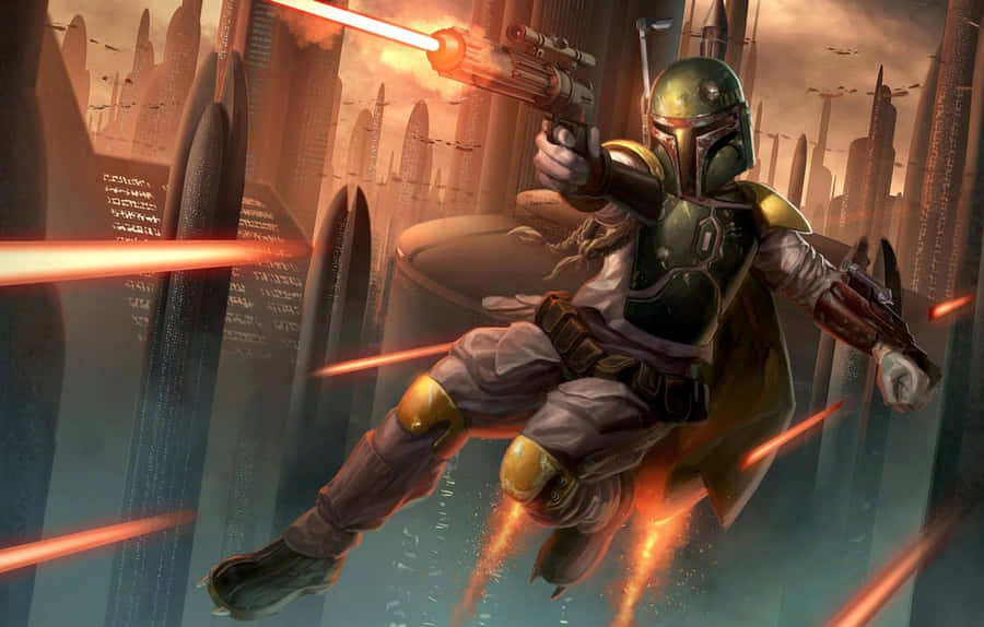 Enhance Your Gaming Experience With The Mandalorian Pc - Ready For The Epic Journey Ahead! Wallpaper